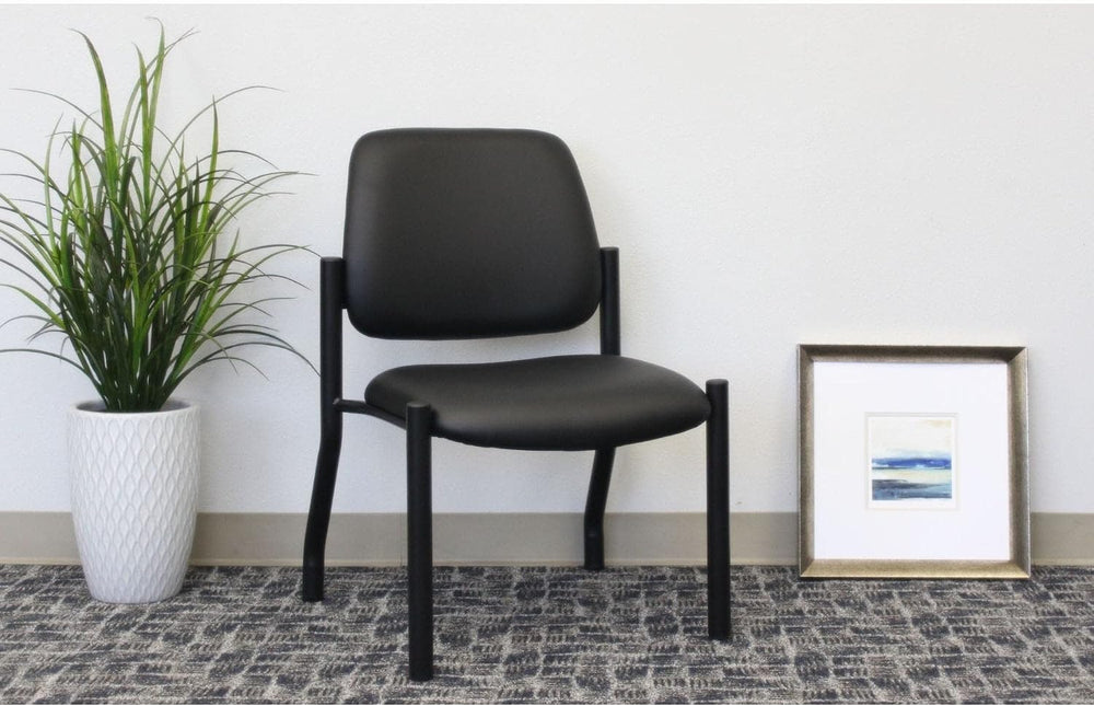 Boss Office Products Guest Chair 500 lb. Weight Capacity in Black