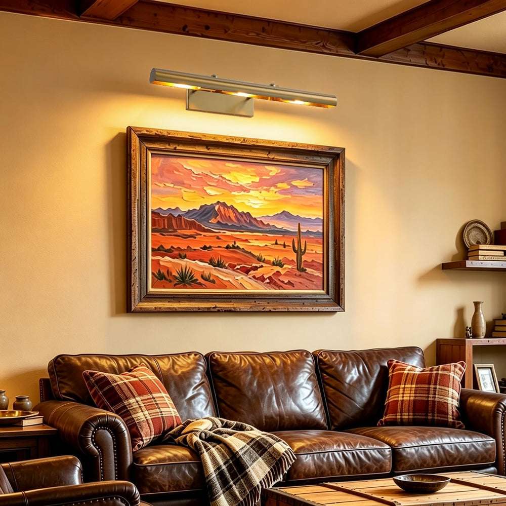 24 Inch Gold Hardwired Gallery Picture Lights for Wall Art Light