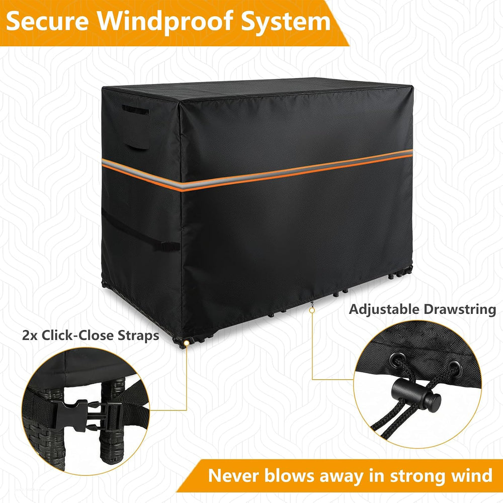Outdoor Bar Cover 5 Pieces Patio Dining Set Covers,Black