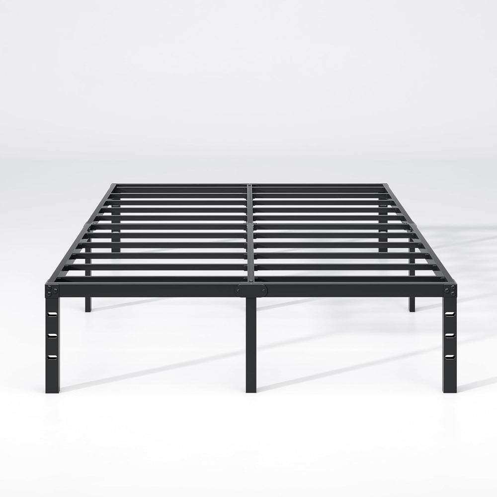 NEW JETO Metal Bed Frame,King Size Bed Frame with Storage Space,14 Inch