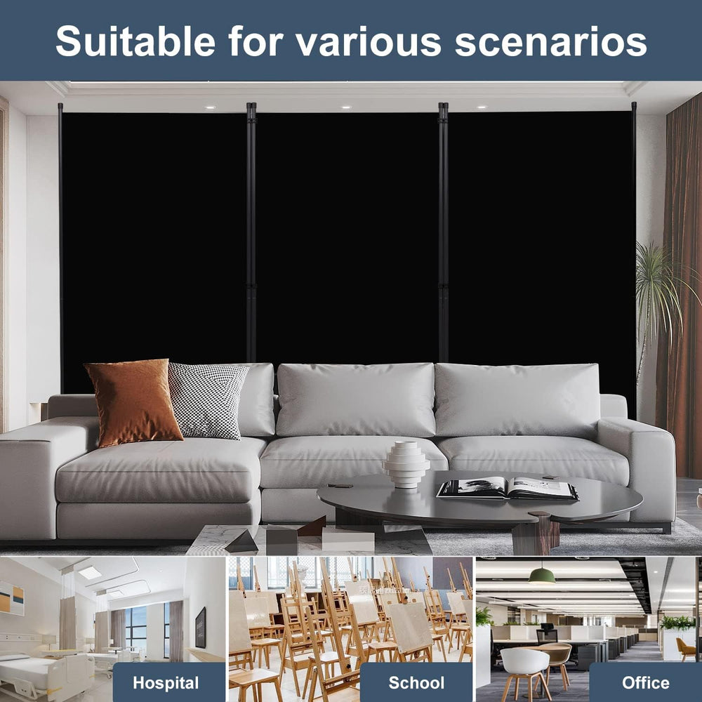 3 Panel Folding Room Divider,Privacy Screen Freestanding Space Separator