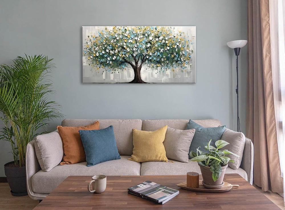 DJSYLIFE Tree of Life Canvas Wall Art- 20x40 Inch Large Wall Decor