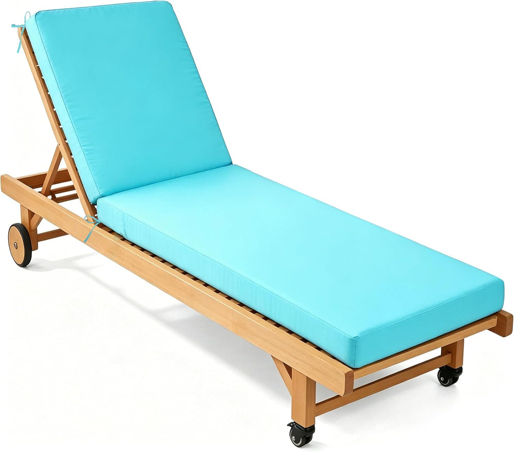 Chaise Lounge Cushions Outdoor 72x21x3.5 Inch, Waterproof and Fade Resistant ...