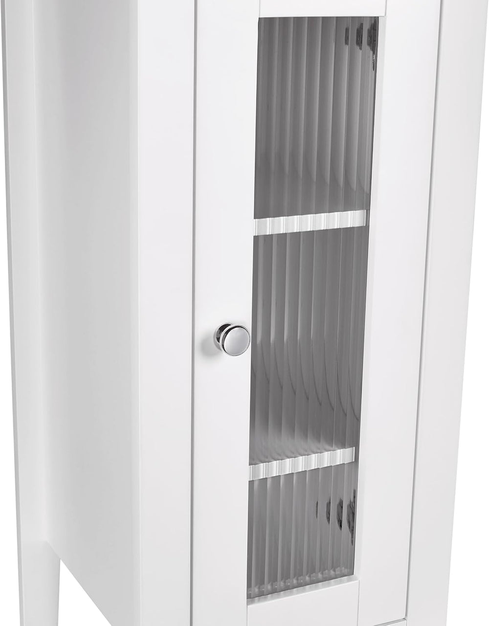 RiverRidge Prescott Tall Slim Bathroom Linen Storage Cabinet, White