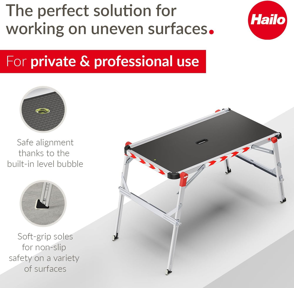 TP2 Plus Work & Staircase Platform Length and Height-Adjustable Telescopic