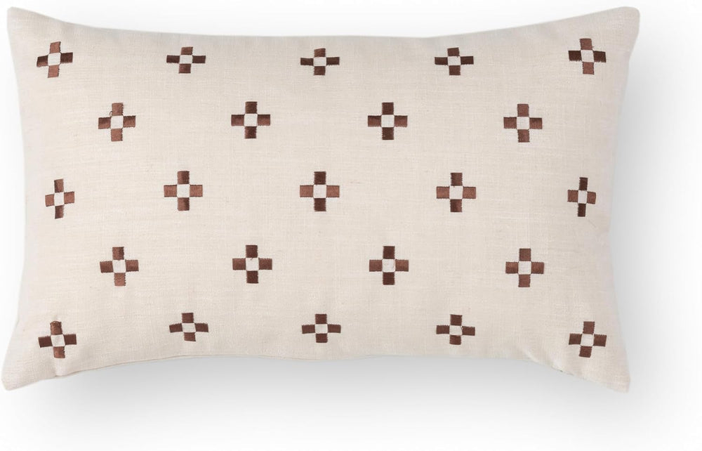 Crumbs Home Modern Farmhouse Fall Linen Indoor Outdoor Lumbar Pillow Cover On...