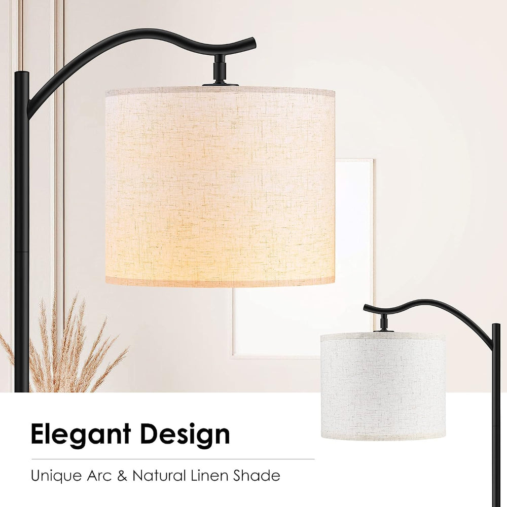 BoostArea Floor Lamp for Living Room,LED Arched Floor Lamps,Modern Standing L...