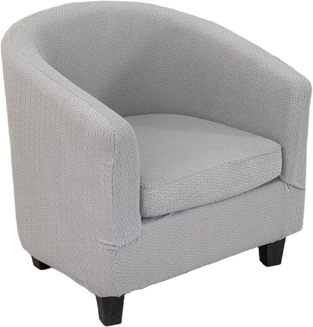 NILUOH Stretch Club Chair Slipcover 2-Piece Set for Barrel & Tub Chairs, ...