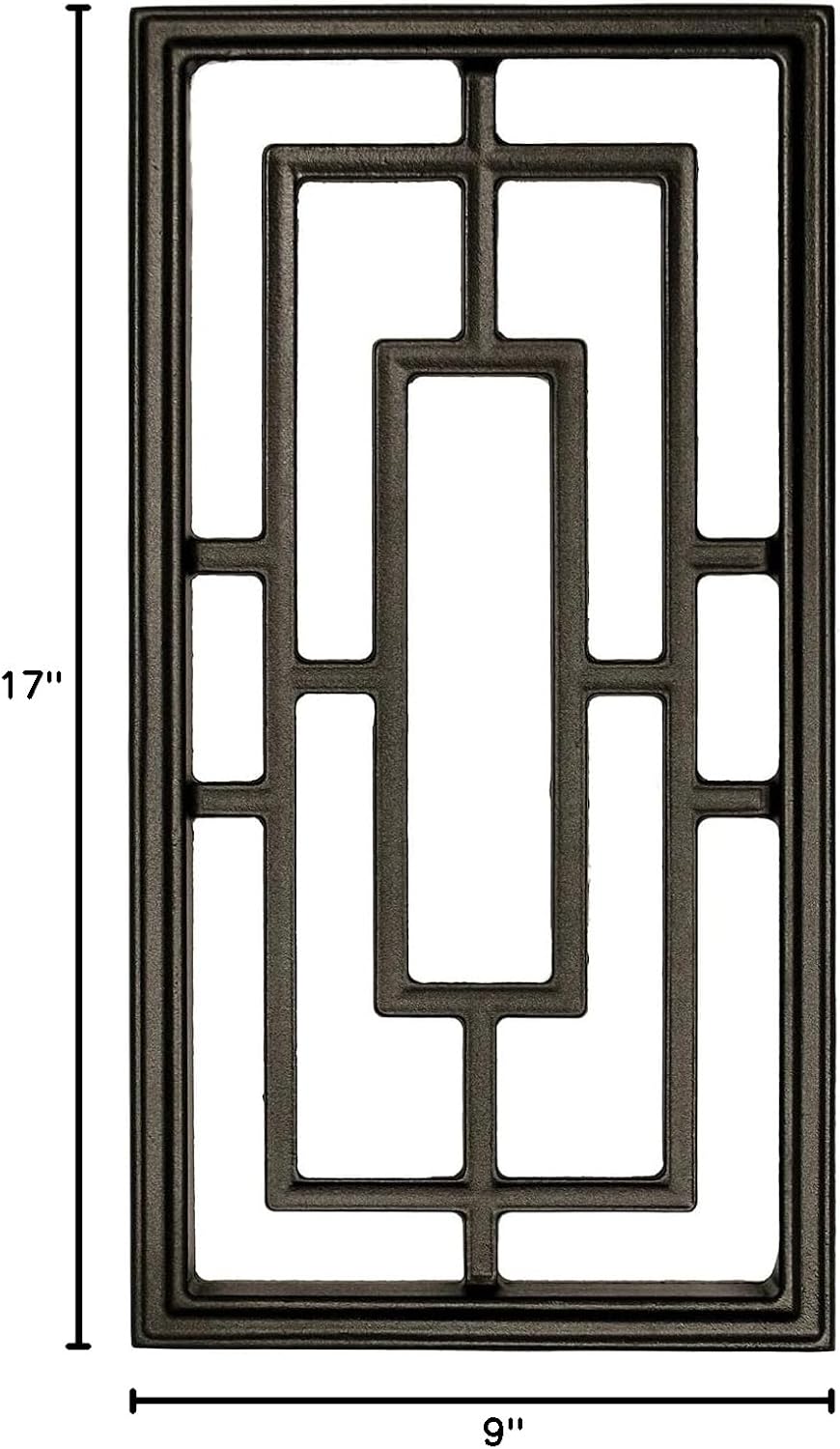 Nuvo Iron Decorative Insert for Fencing, Gates, Home, Garden - Rectangular, 9...