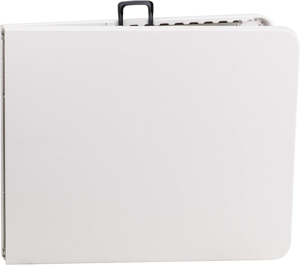 Flash Furniture 6-Foot Bi-Fold Granite White Plastic Folding Table