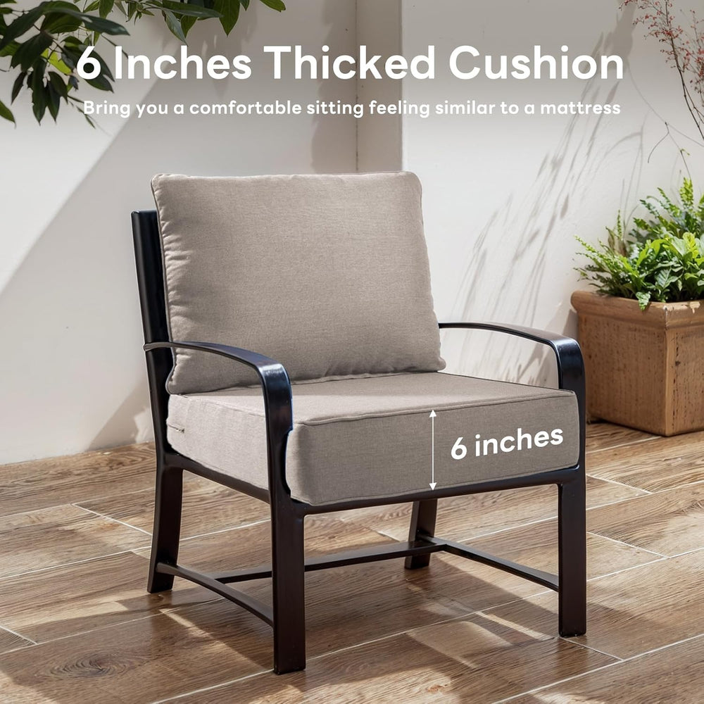 6" Thicker Outdoor Chair Cushion 2 Sets - 24" *24" *6" Wa...