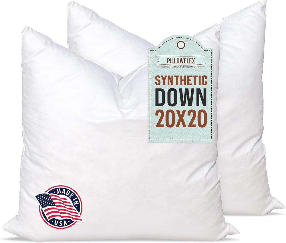 Pillowflex Synthetic Down Pillow Insert 20x20 in - Karate Chop Pillow