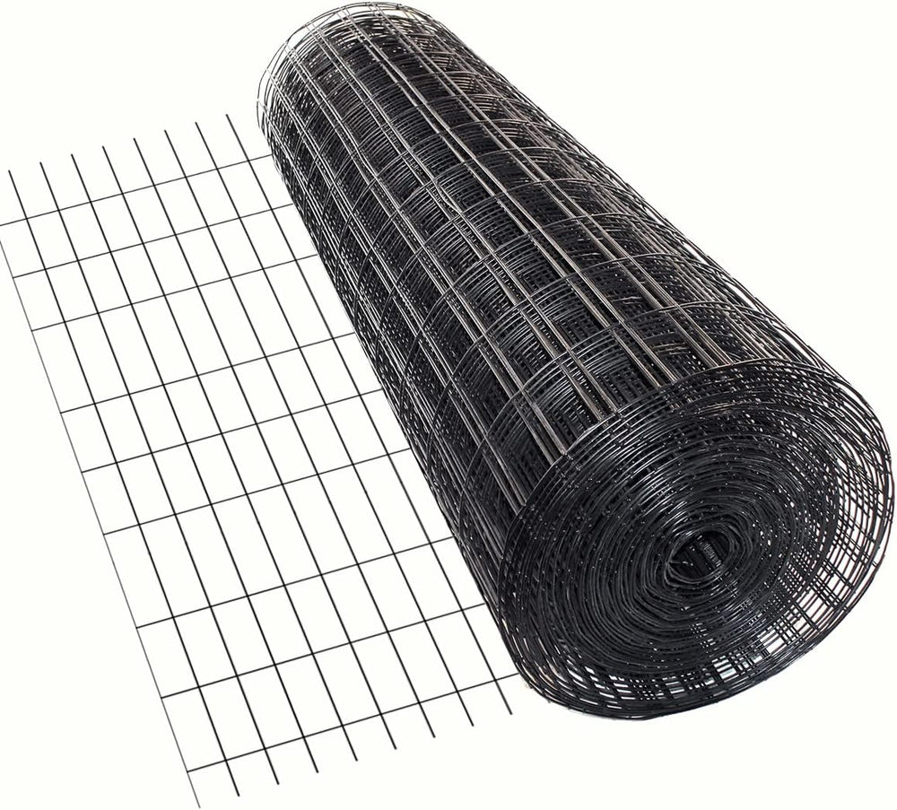 Deerbusters 6' x 100' Welded Wire 14 Gauge PVC Coated Black 2" x...
