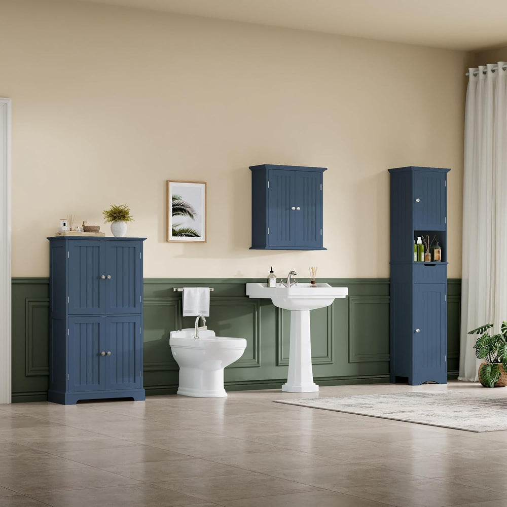 ChooChoo Bathroom Floor Cabinet with Adjustable Shelves