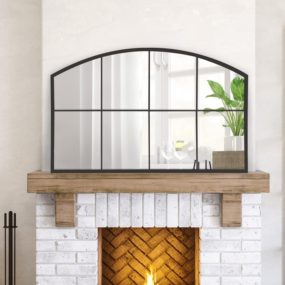 WAMIRRO Wide Window Pane Black Mirror, 28"X42"