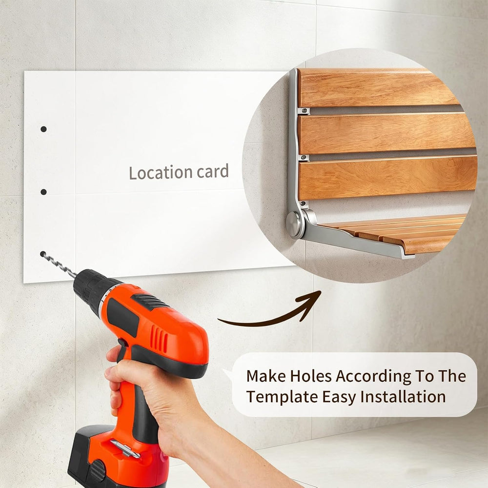 18" Wall Mount Shower Seat for Adults