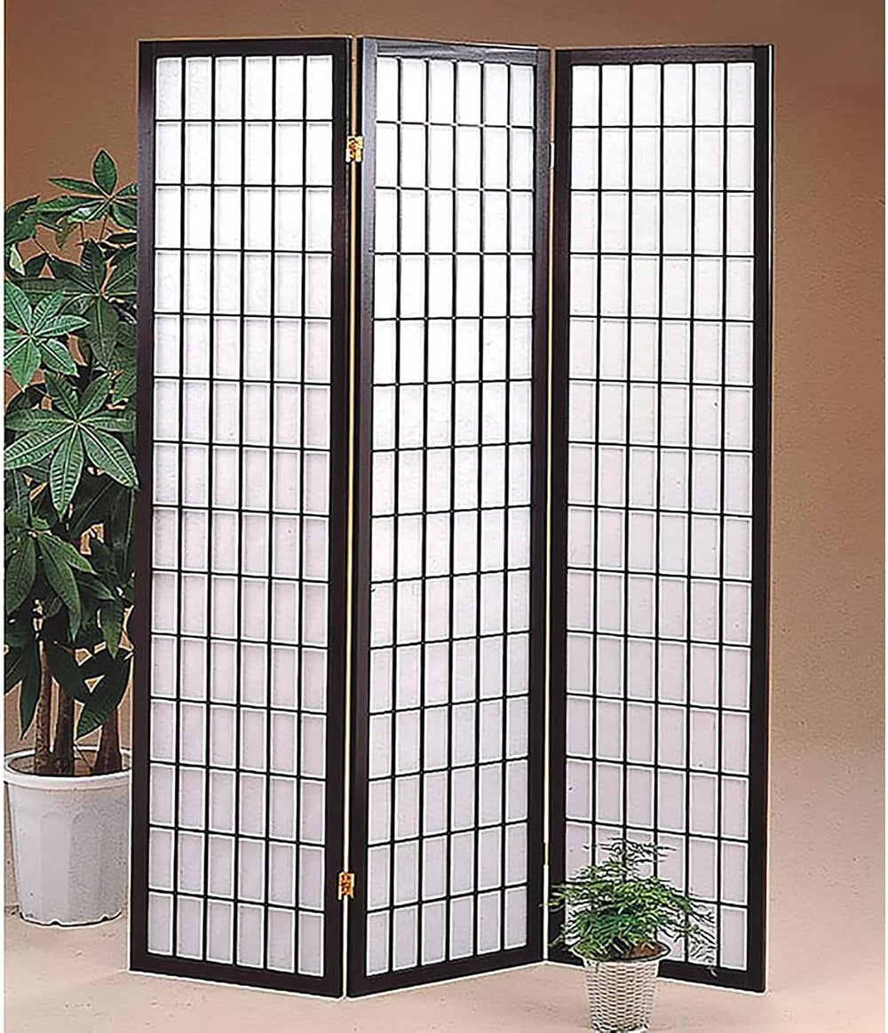 ORE International 3-Panel Room Divider, Cherry