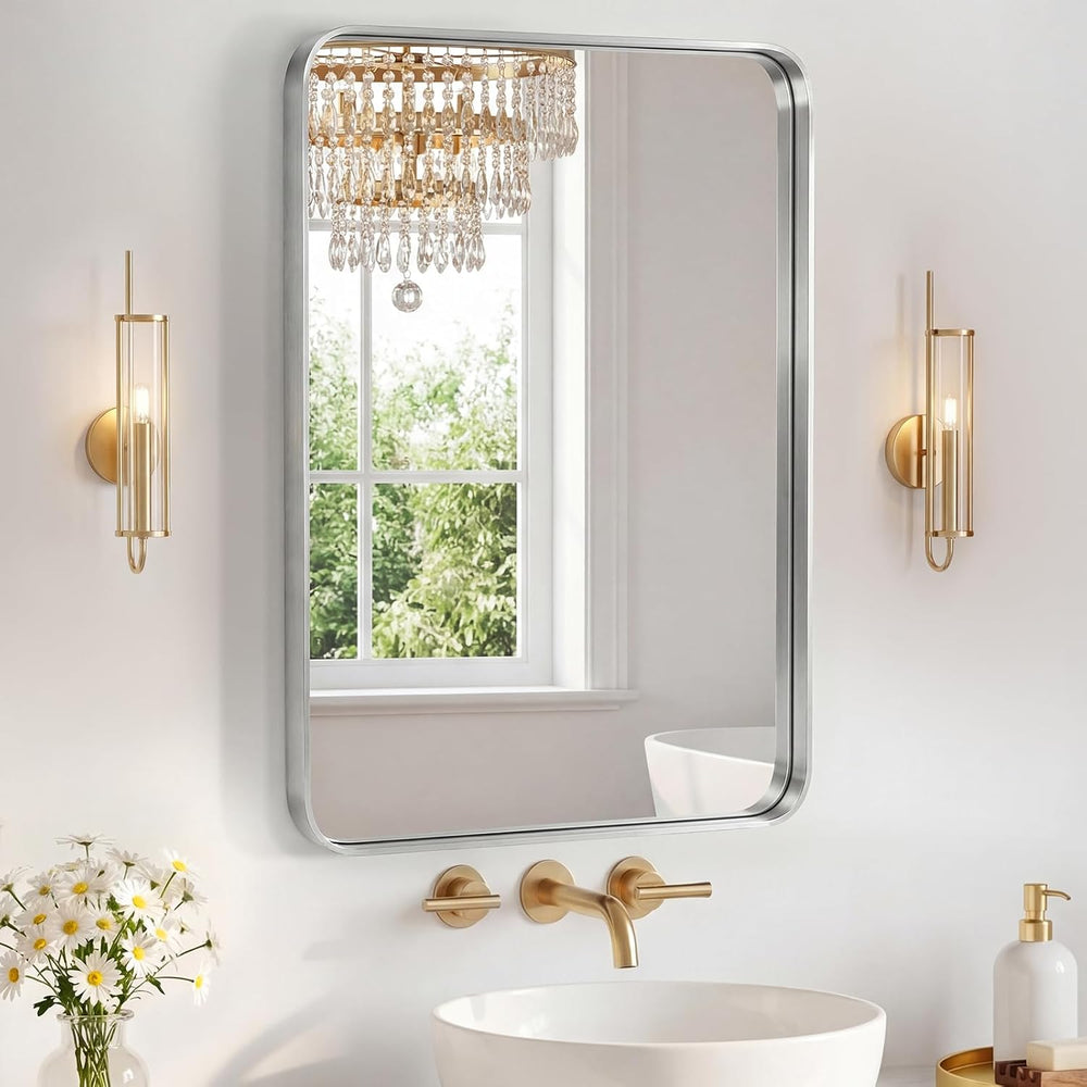 Sweetcrispy Bathroom Mirror 30x22 Inch, Vanity Mirror for Wall