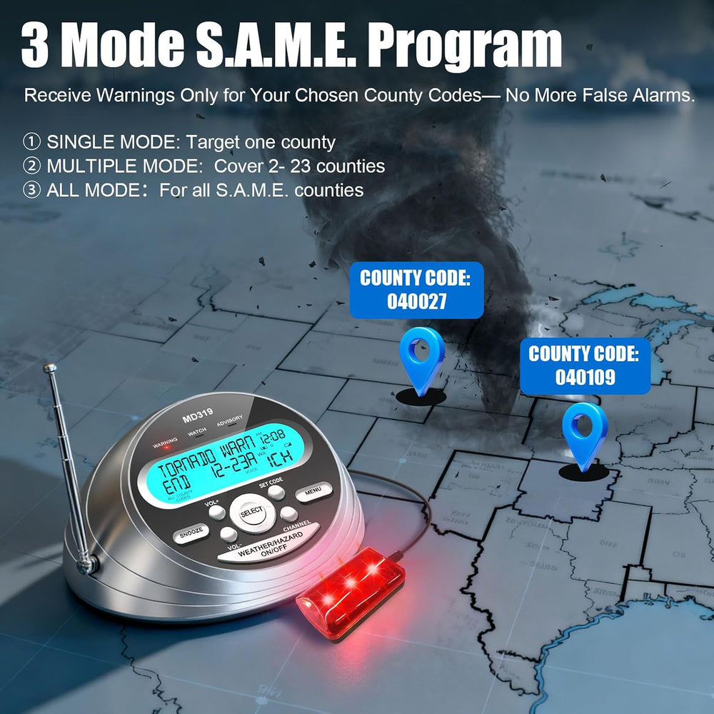 NOAA Weather Radio with S.A.M.E. Localized Programming