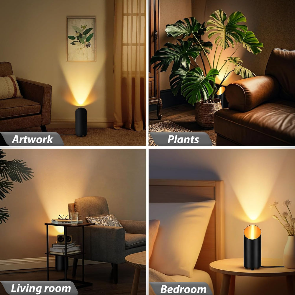 Uplighting Indoor, 7W Floor Can Lights with 2700K LED GU10 Bulbs