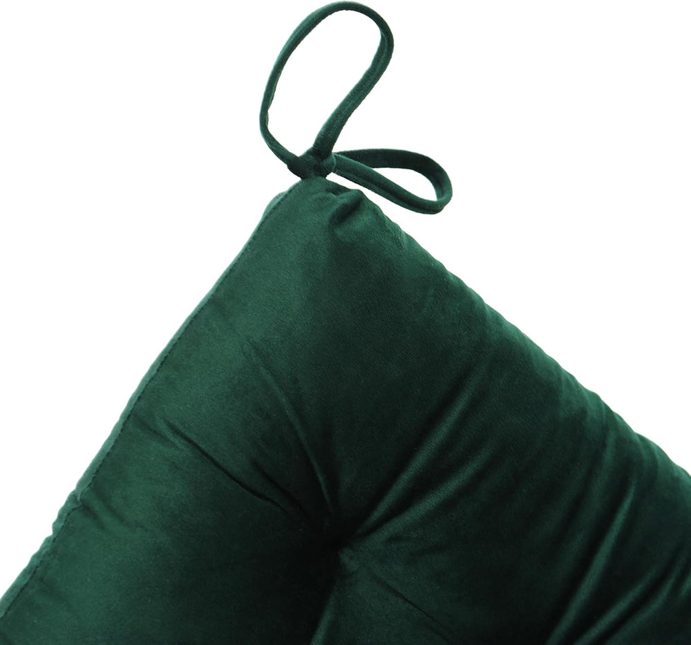 Set of 2 Outdoor Dining Chair Cushions, 37x18 inch, Water Repellent, Patio Se...