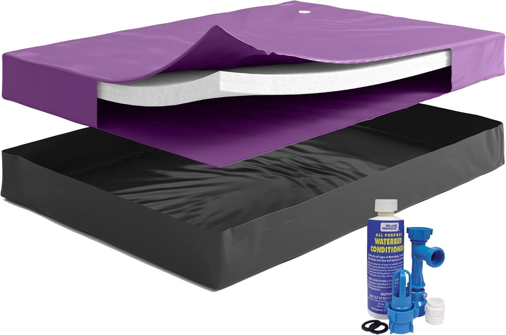 30% Semi-Waveless Waterbed Mattress Bundle, King