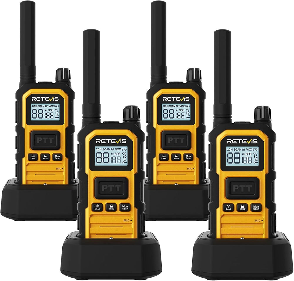 Retevis RB48 Plus GMRS Walkie Talkies Long Range for Industrial (4 Pack)