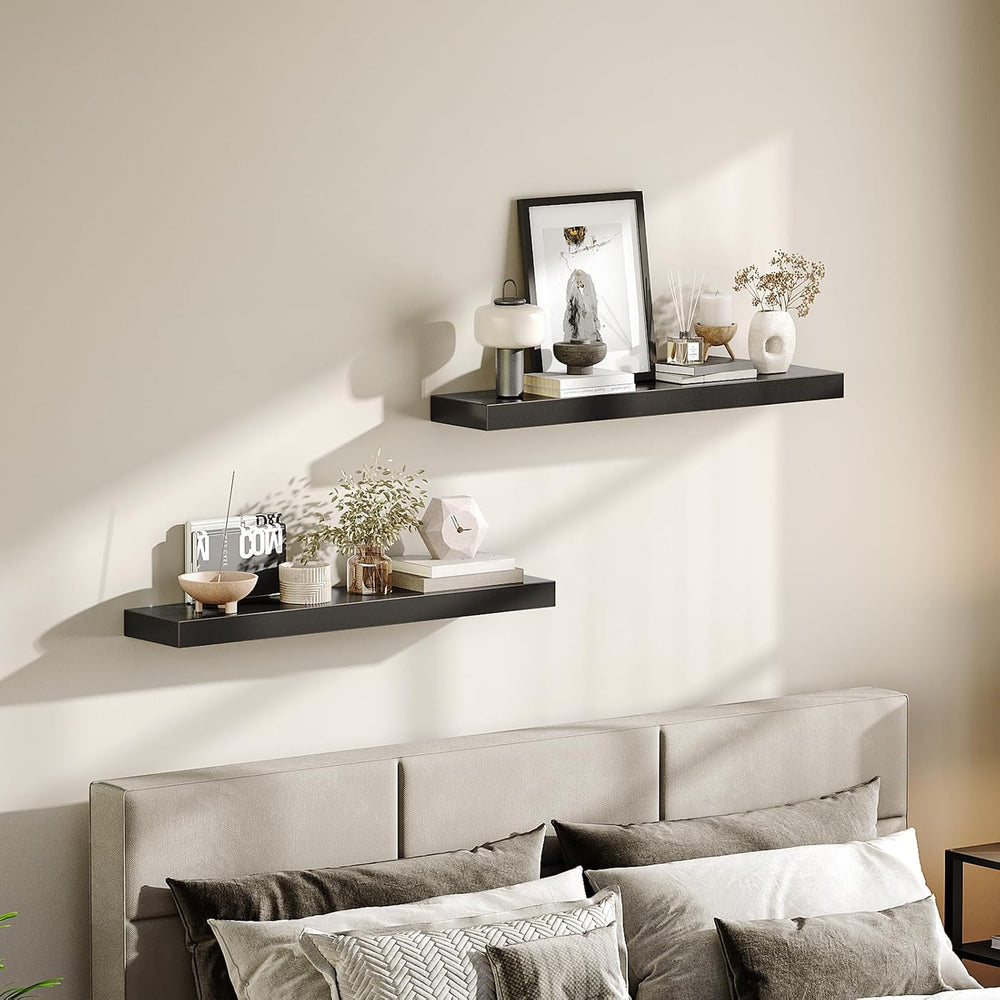 HOOBRO Floating Shelves for Wall, Wall Mounted Shelf Set of 2, 31.5" Han...