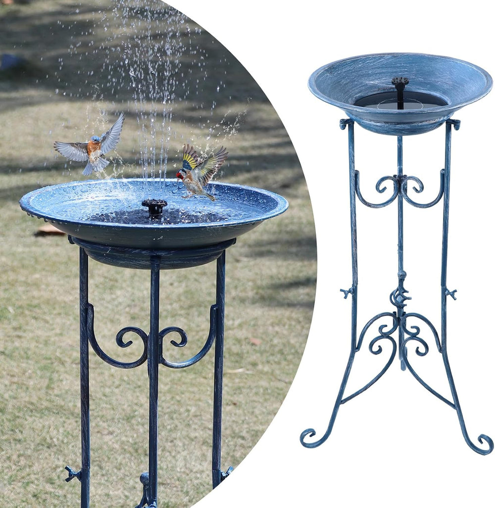 Multifunctional Solar Bird Bath, Solar Powered Bird Bath Fountain