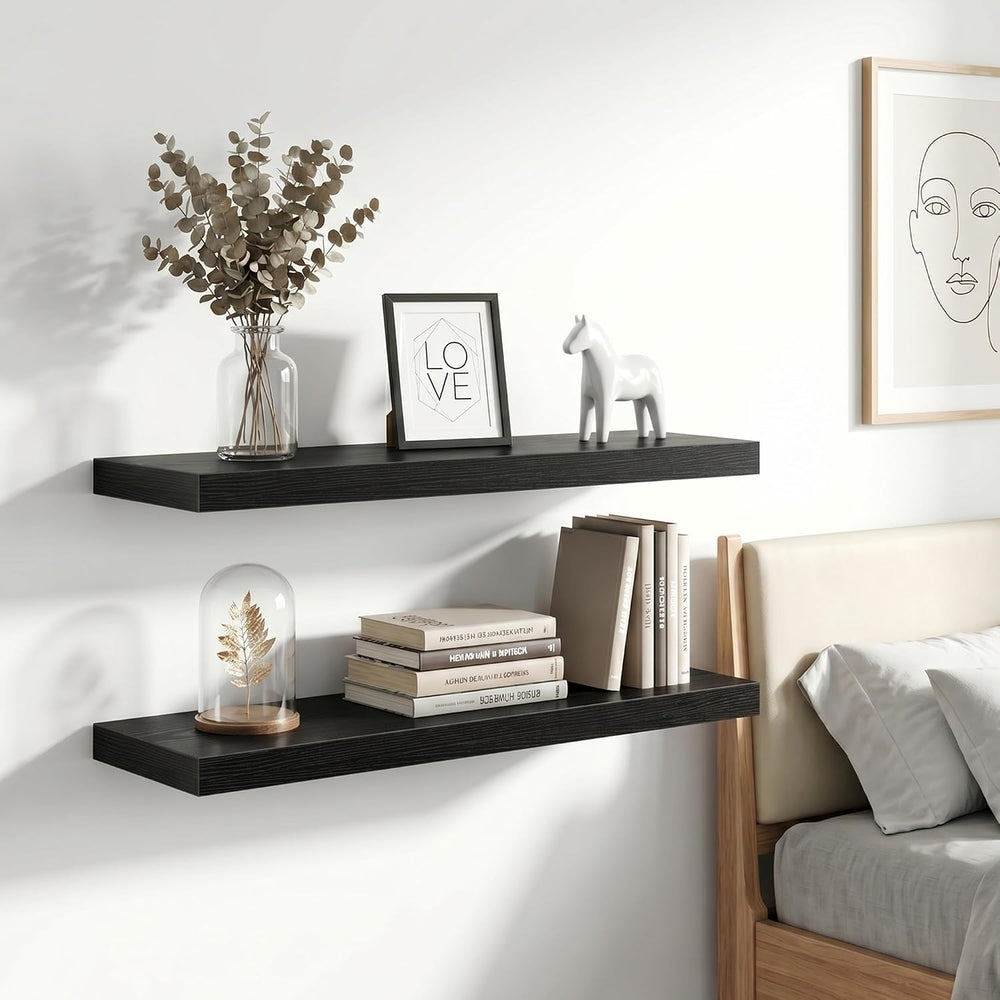 Vivelove 30 Inch Floating Shelves Wall Mounted for Display, 6.5 Deep Duty She...