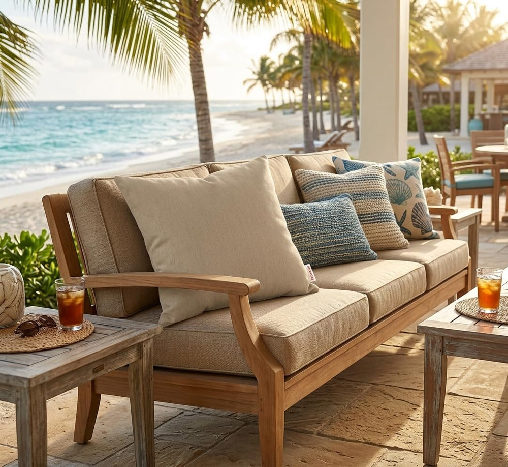 Outdoor/Indoor Sunbrella Throw Pillows Square Set of 2 Pieces 18 inch x 18 in...