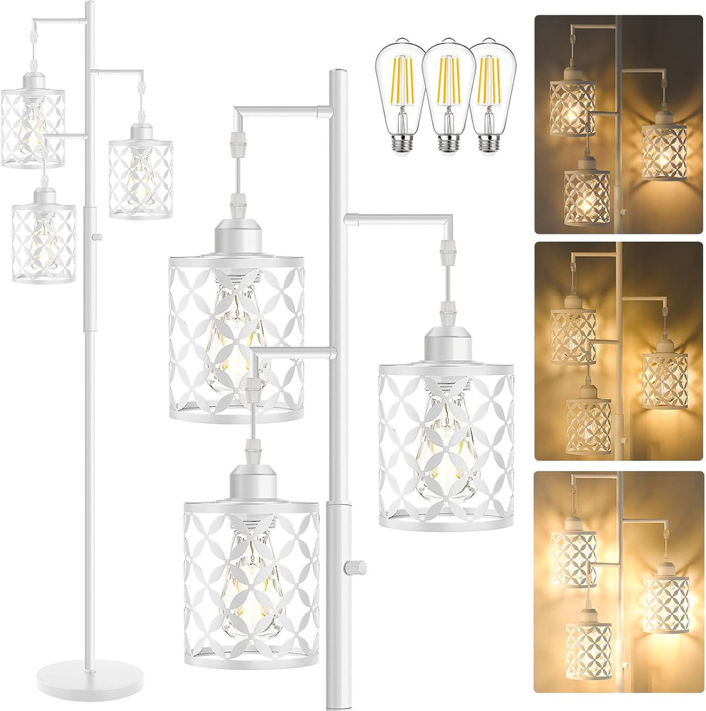 68" Modern Tree Floor Lamp, Dimmable Minimalist Tall Standing Lamp with ...