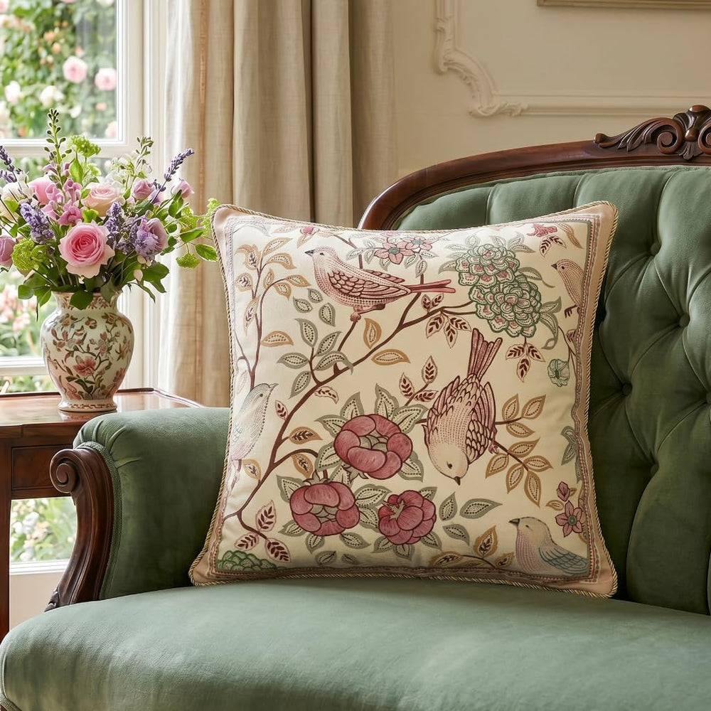 patdrea Vintage Velvet Square Throw Pillow Cover,Set of 2,18"x18"