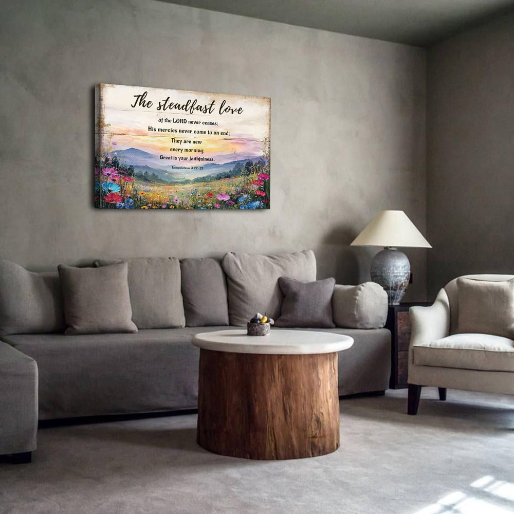 Wildflower Christian Wall Art Lamentations 3 Floral Scripture Wall Decor