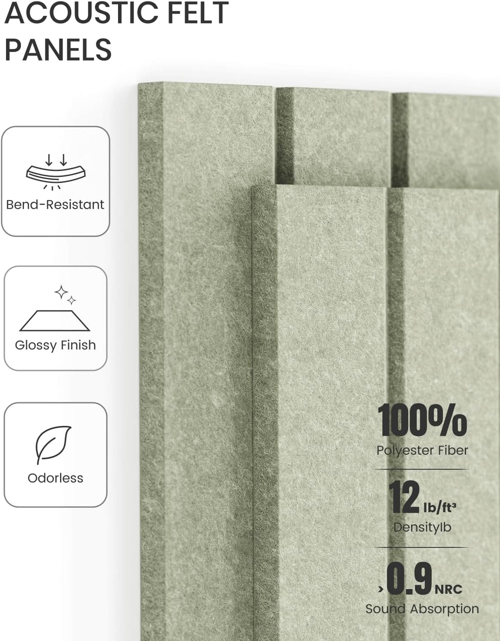 Fluxynara Felt Bulletin Board & Cork Board Alternative 48'' x 36&...