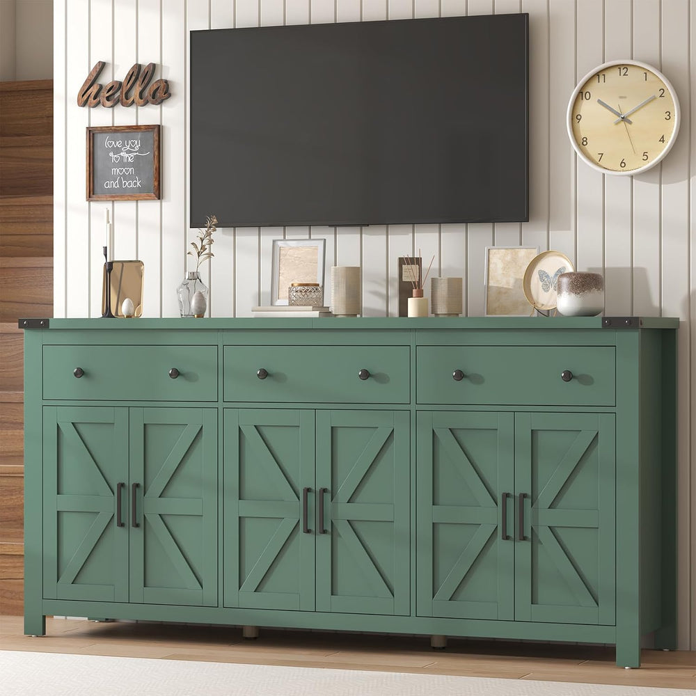 VVFLU 71" Large Sideboard Buffet Cabinet with Storage, Modern Farmhouse ...