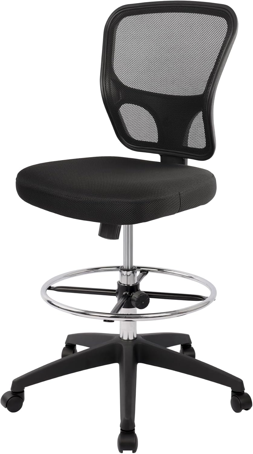 HYLONE Ergonomic Office Chairs, Office Drafting Chair, Rolling Stool Chair Ar...