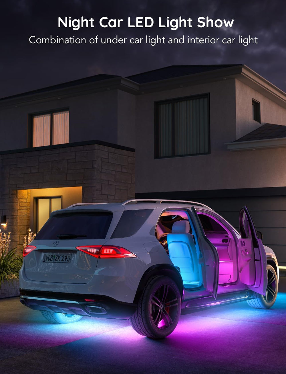 Govee Car LED Strip Lights, Smart RGBIC Interior Car Lights, APP Control