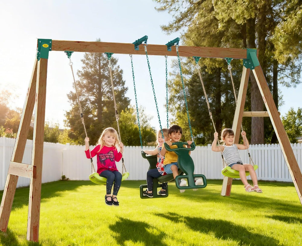 Betooll Glider Swing Brackets and Dual Glider Bundle - 2 Heavy Duty Swing Sea...