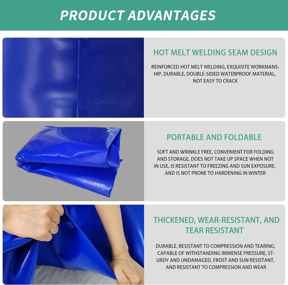 Aimery 400L/105.7Gallon Foldable Water Storage Bladder Portable Water Tank