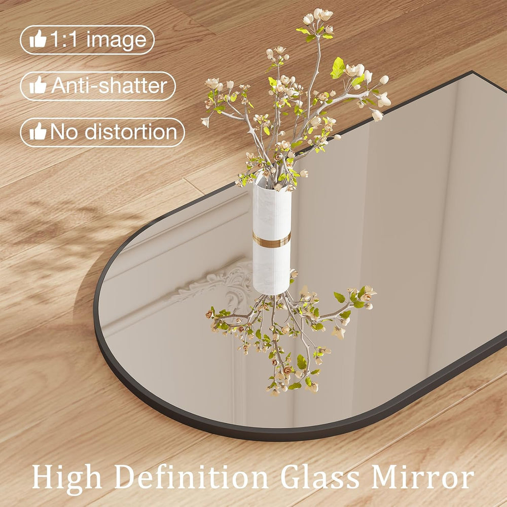 NEWBULIG 24"X36" Arched Bathroom Mirror for Over Sink, Wall Vanity ...