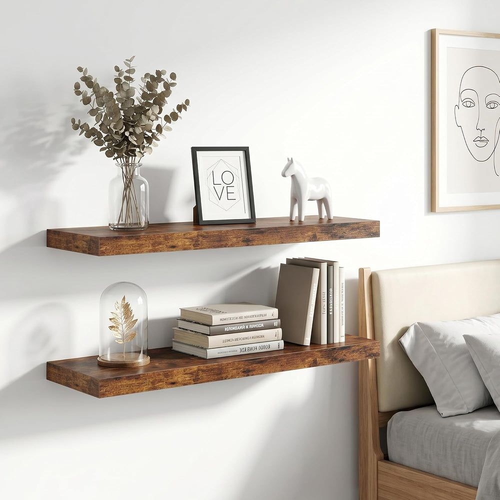 Vivelove 16 Inch Floating Shelves Wall Mounted for Display, 6.5 Deep Duty She...