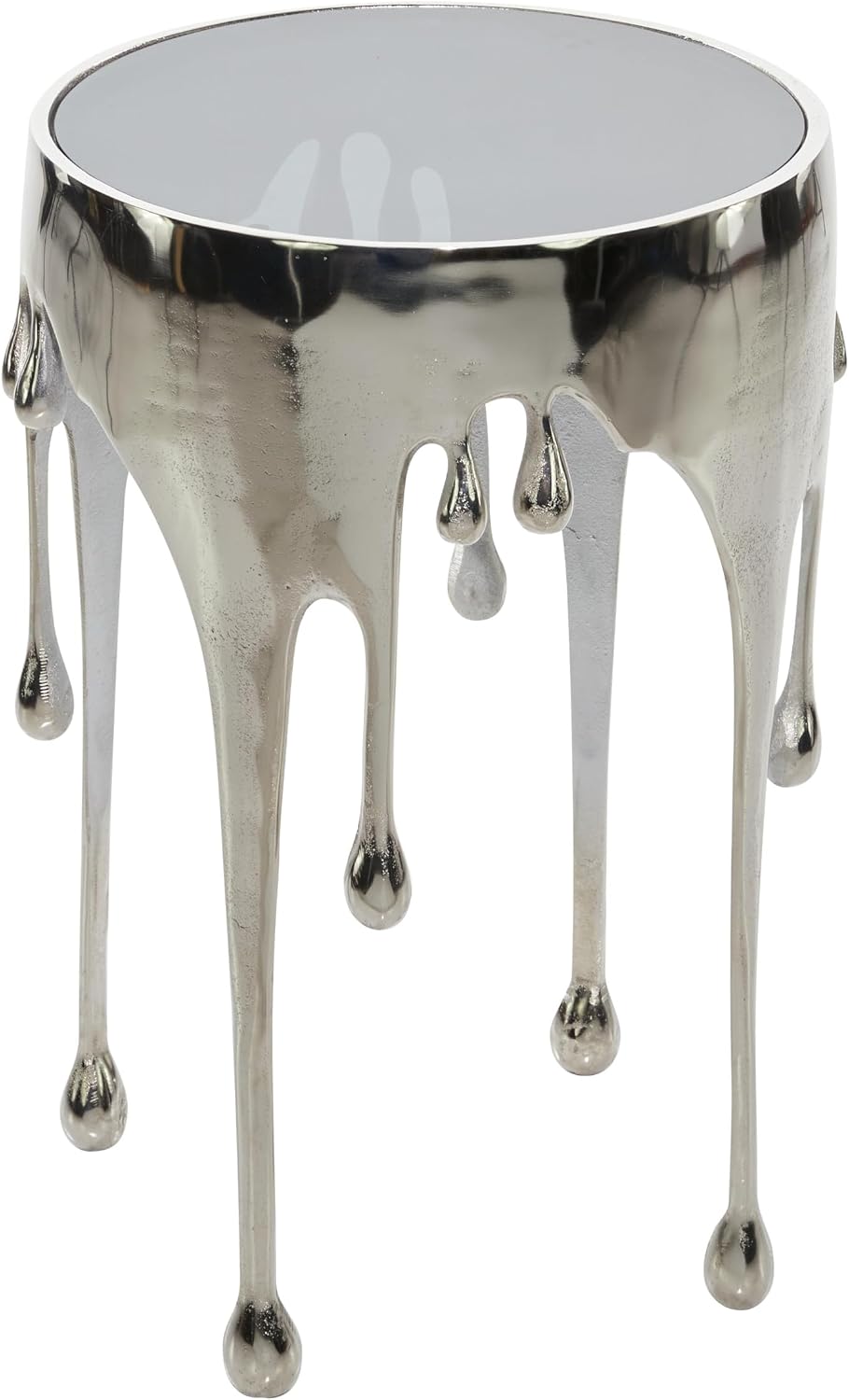 Deco 79 Aluminum Metal Abstract Side Table 16" x 16" x 25", Si...