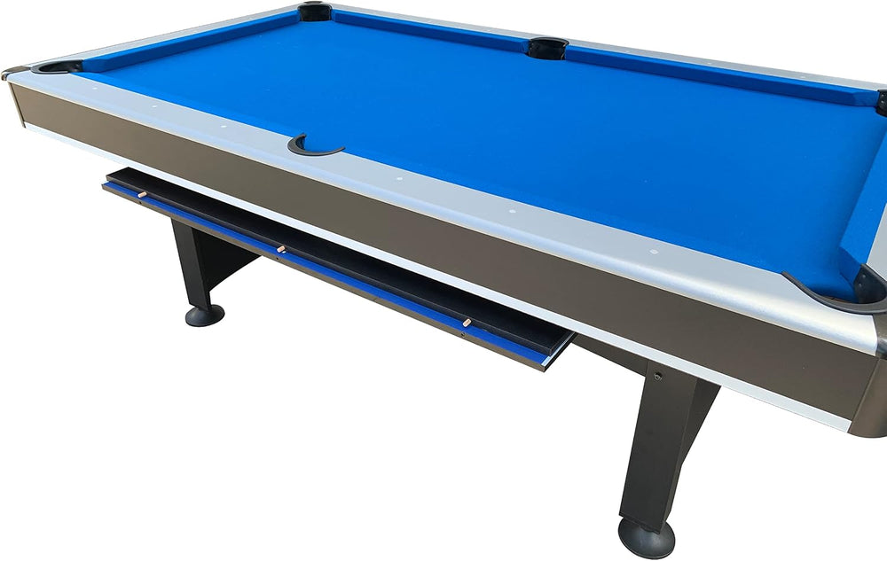 RACK Scorpius 7-Foot Multi-Game Pool Table - Full-Size Billiards with Table T...