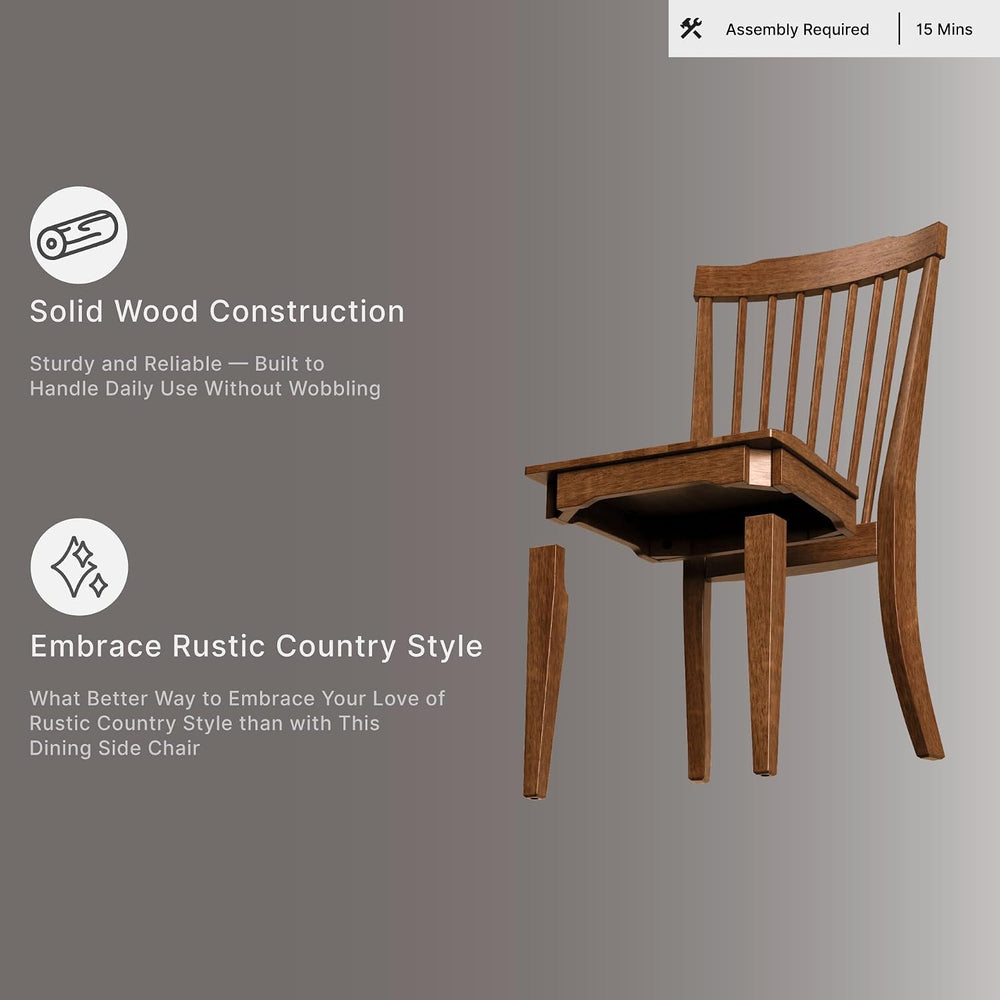 Signature Design by Ashley Windsor Dining Chairs, Set of 2, Brown