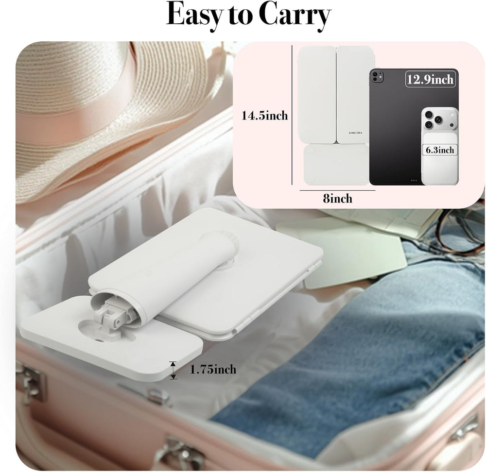 SIMETRA 15.6'' Rechargeable Makeup Mirror with Lights Trifold Vanity ...