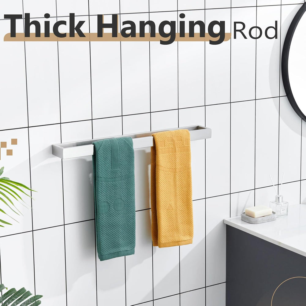 KOKOSIRI Towel Bar Brushed Nickel Bath Towel Hanger Holder 20-Inch Kitchen Ra...
