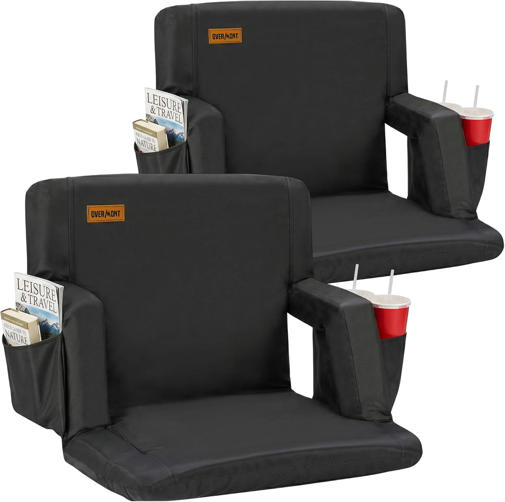 Overmont Stadium Seats with Back Support, Padded Bleacher Seat Cushion