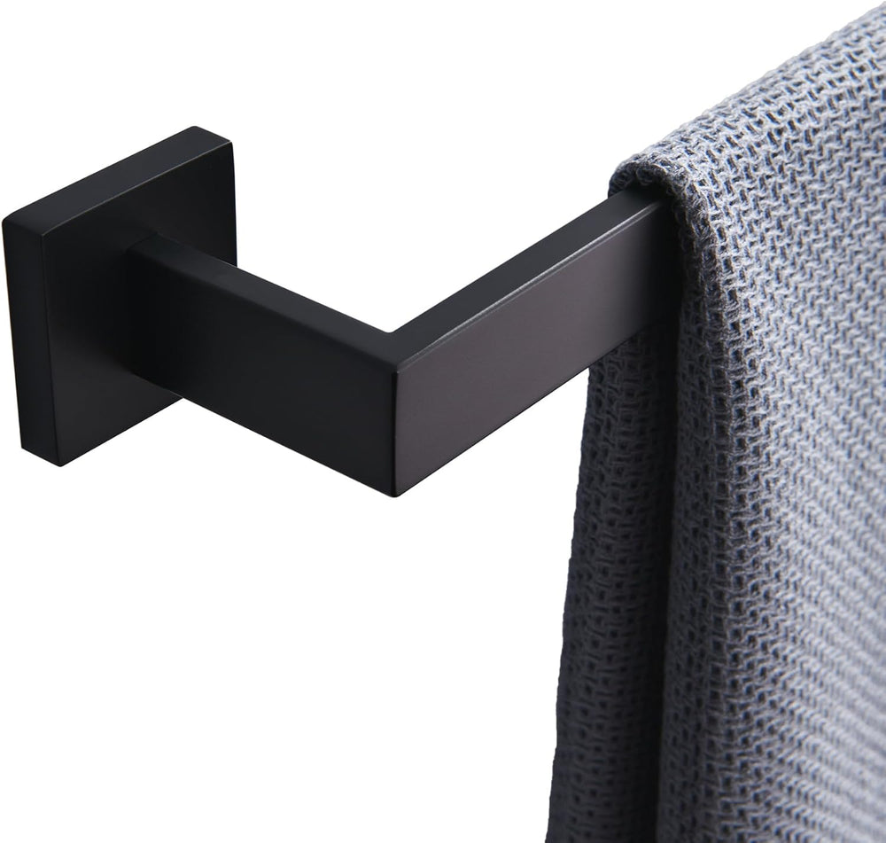 Bath Towel Bar, 32-Inch Towel Racks, Square Thicken Towel Holder, Wall Mounte...