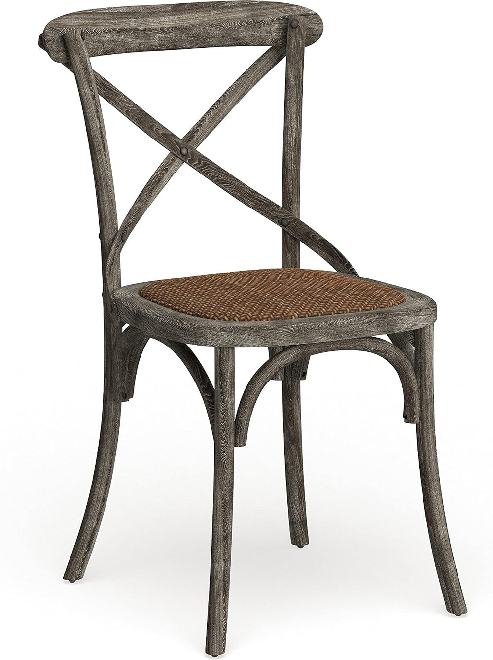 SAFAVIEH Franklin X Wood Accent Chair Set of 2, 18.11" Seat AMH9500D